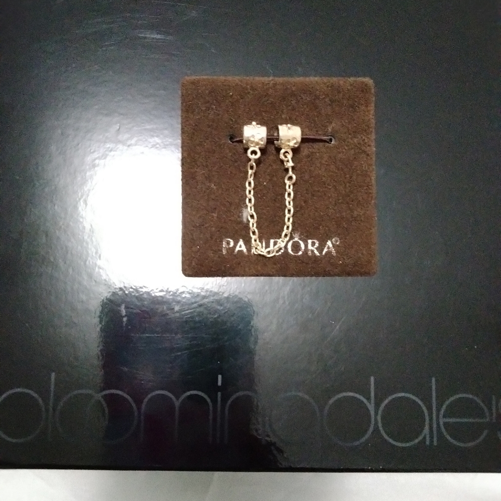 Pandora 14k gold safety chain.